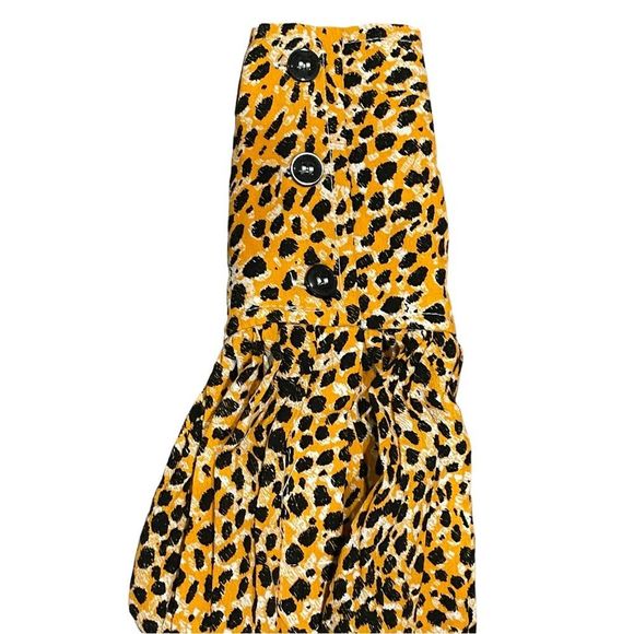GANNI Leopard Plunge Dress - Picture 3 of 9